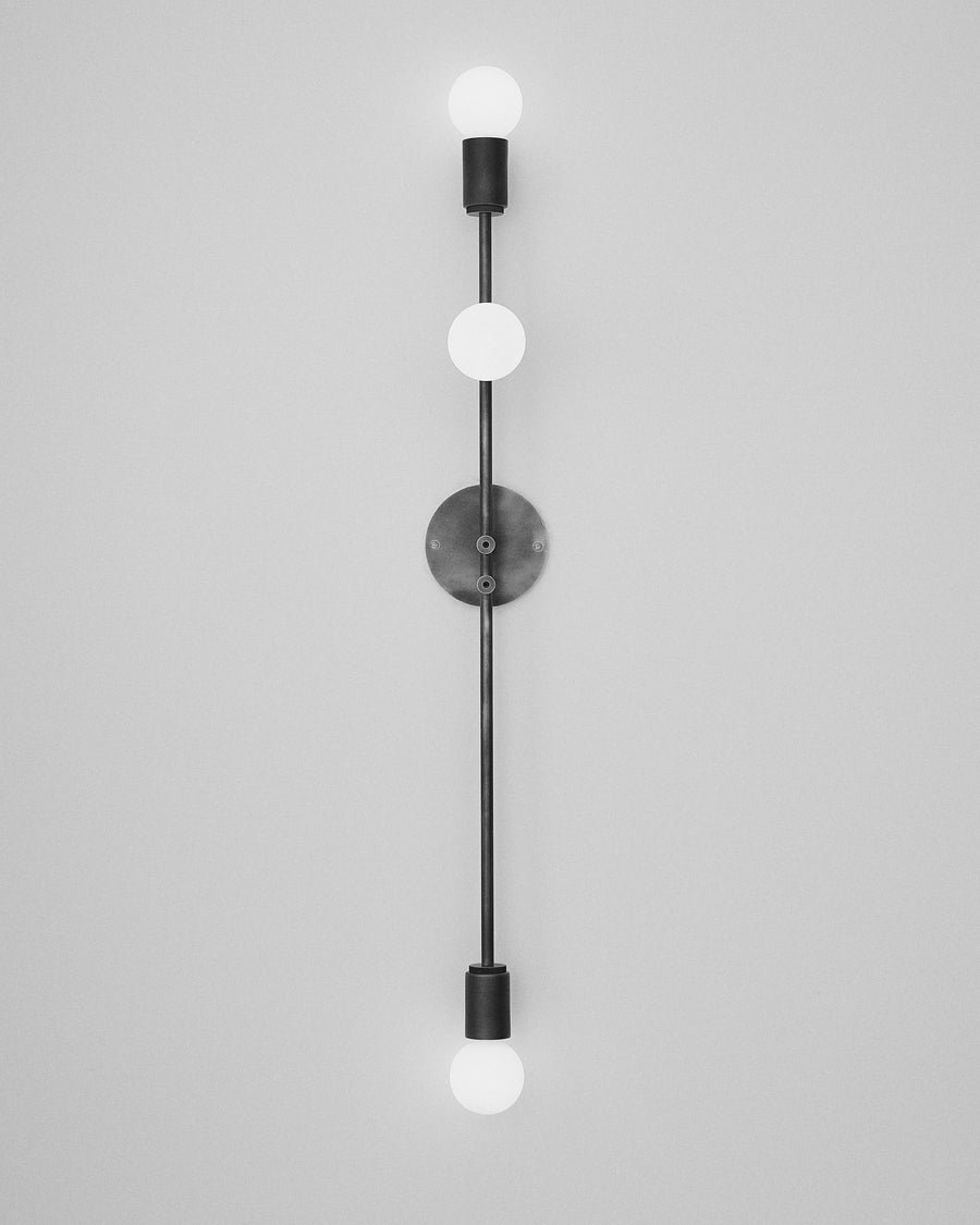 #3209 Wall Sconce 36", black and white