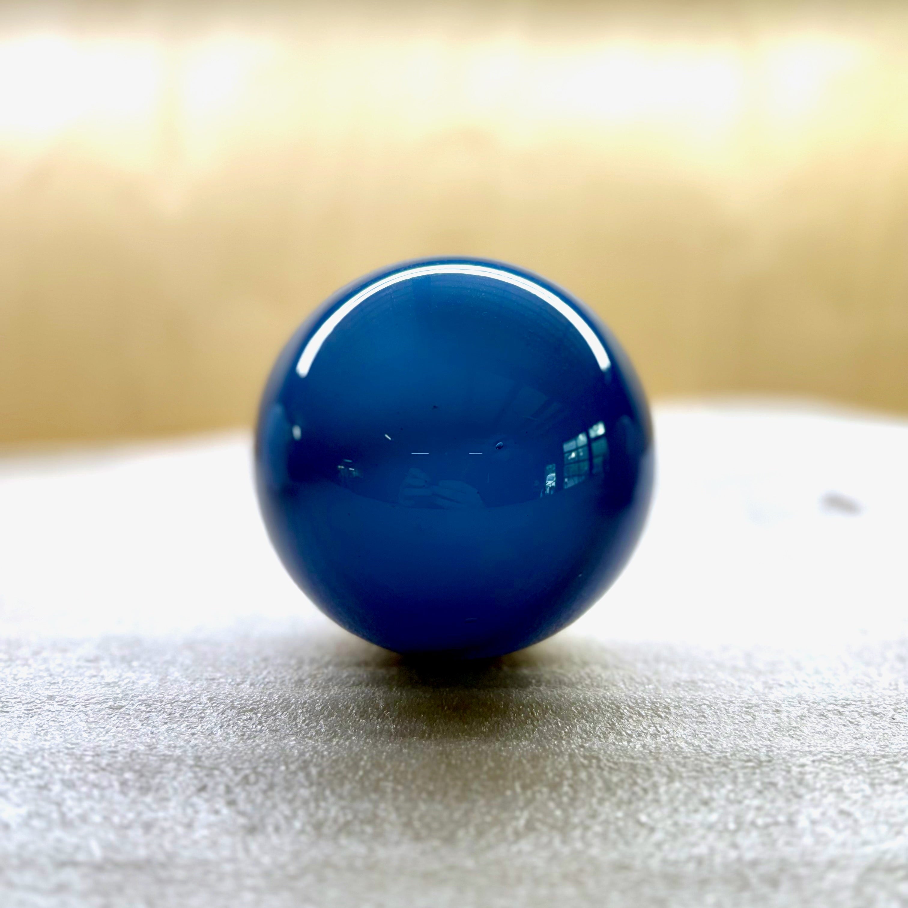 Deep Blue O-104 Blown Glass Sample