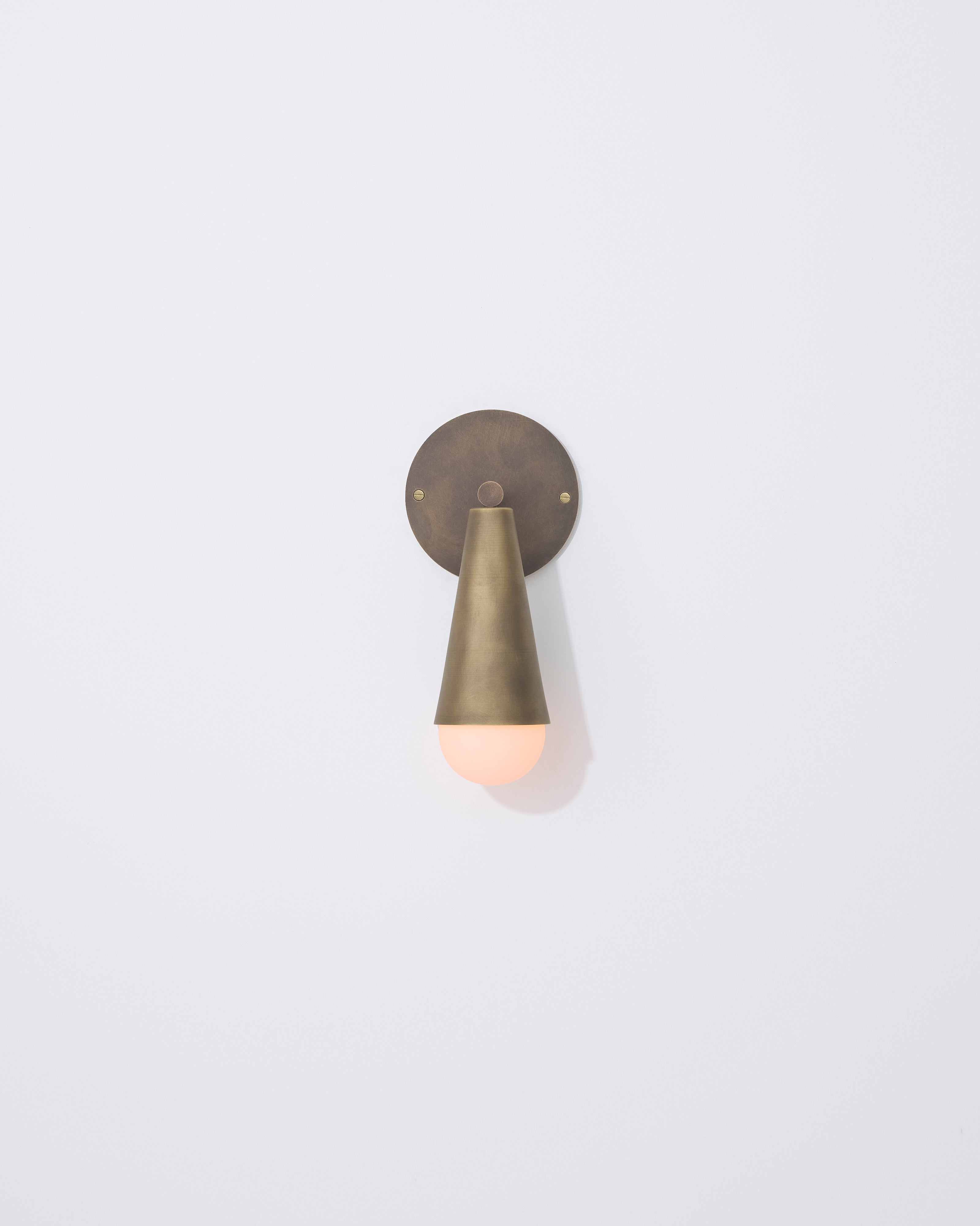 Karma 1 brass downlight wall sconce