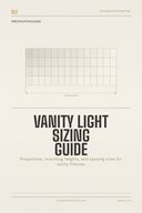 Vanity Light Sizing Guide