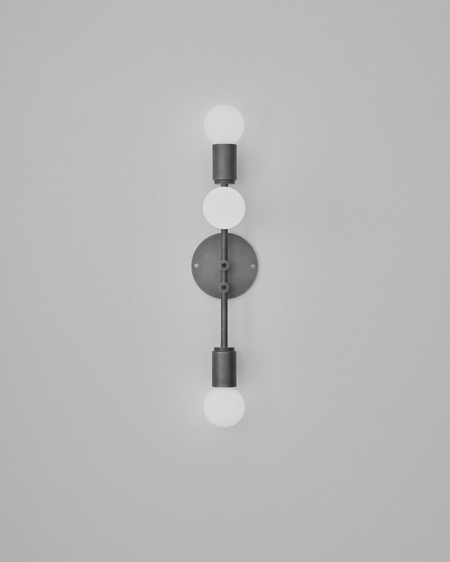 #3209 Wall Sconce 24", black and white