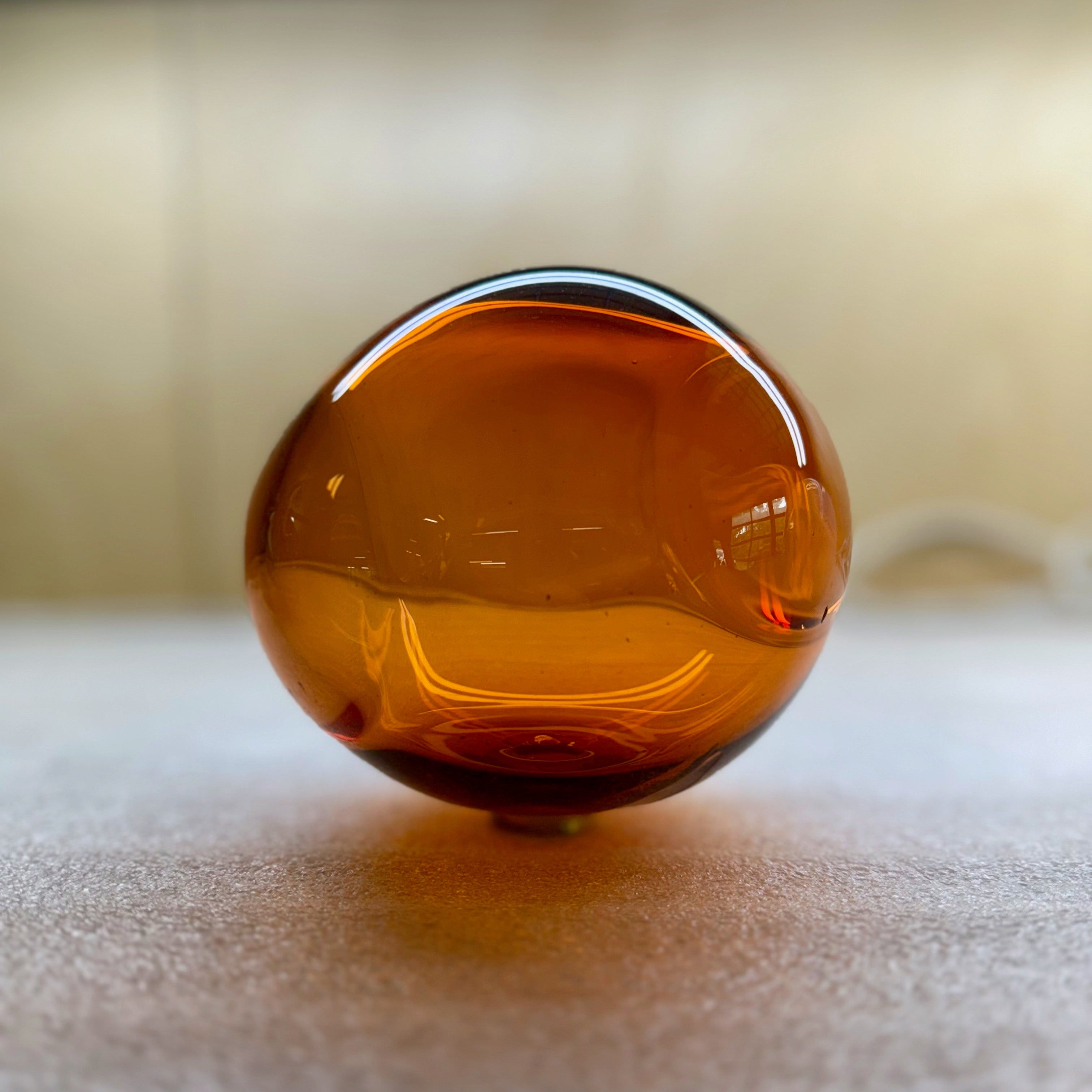 Amber T-103 Blown Glass Sample