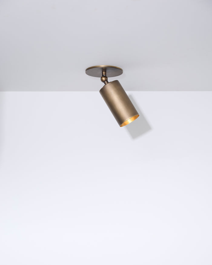 Baton Spotlight in Aged Brass