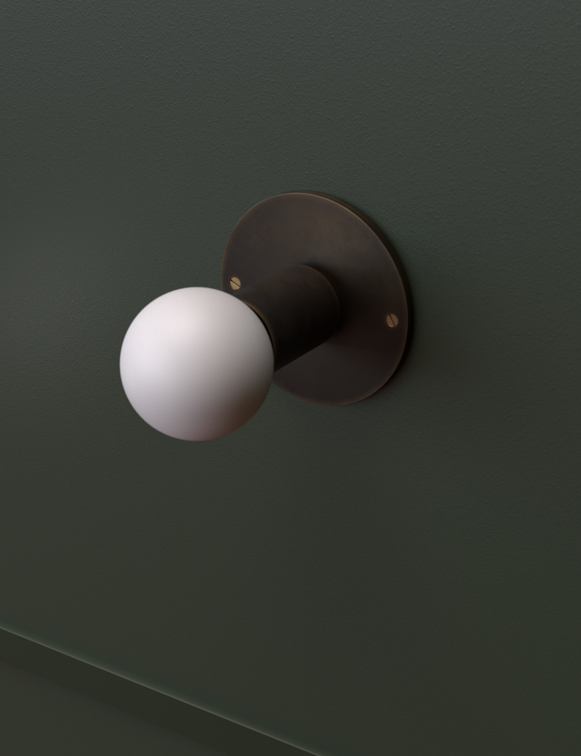 small led globe wall light