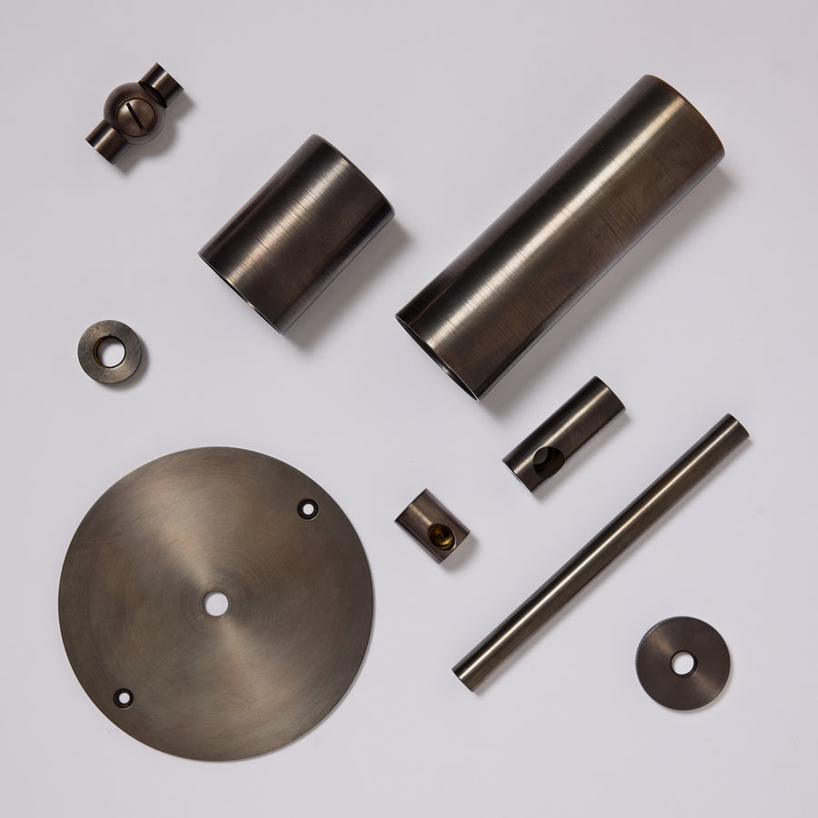 Black brass finish sample