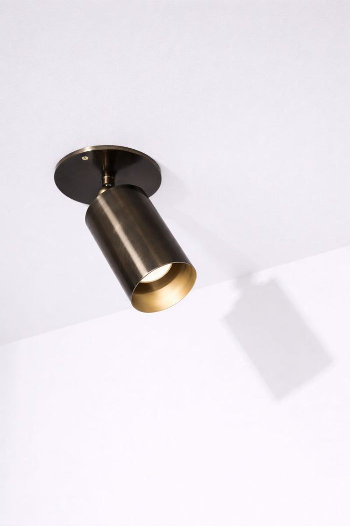 Baton Spotlight in Black Brass