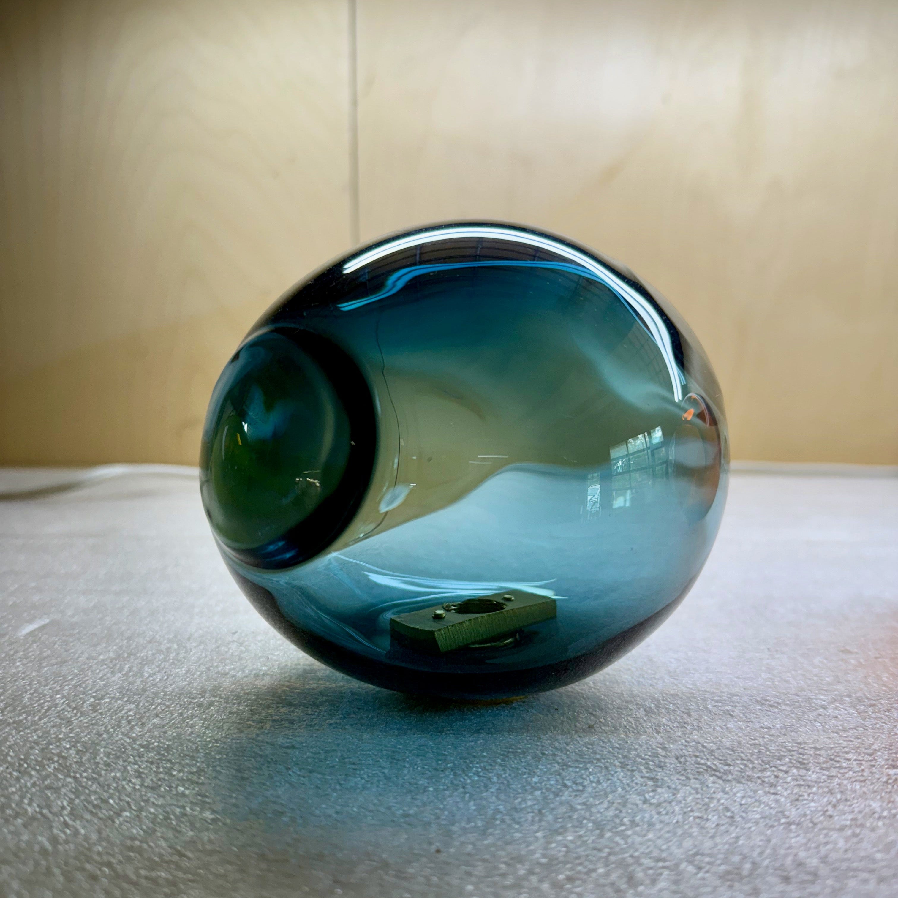 Blue T-105 Blown Glass Sample