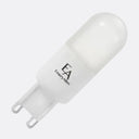 White LED light bulb with Emery Allen logo on a white background