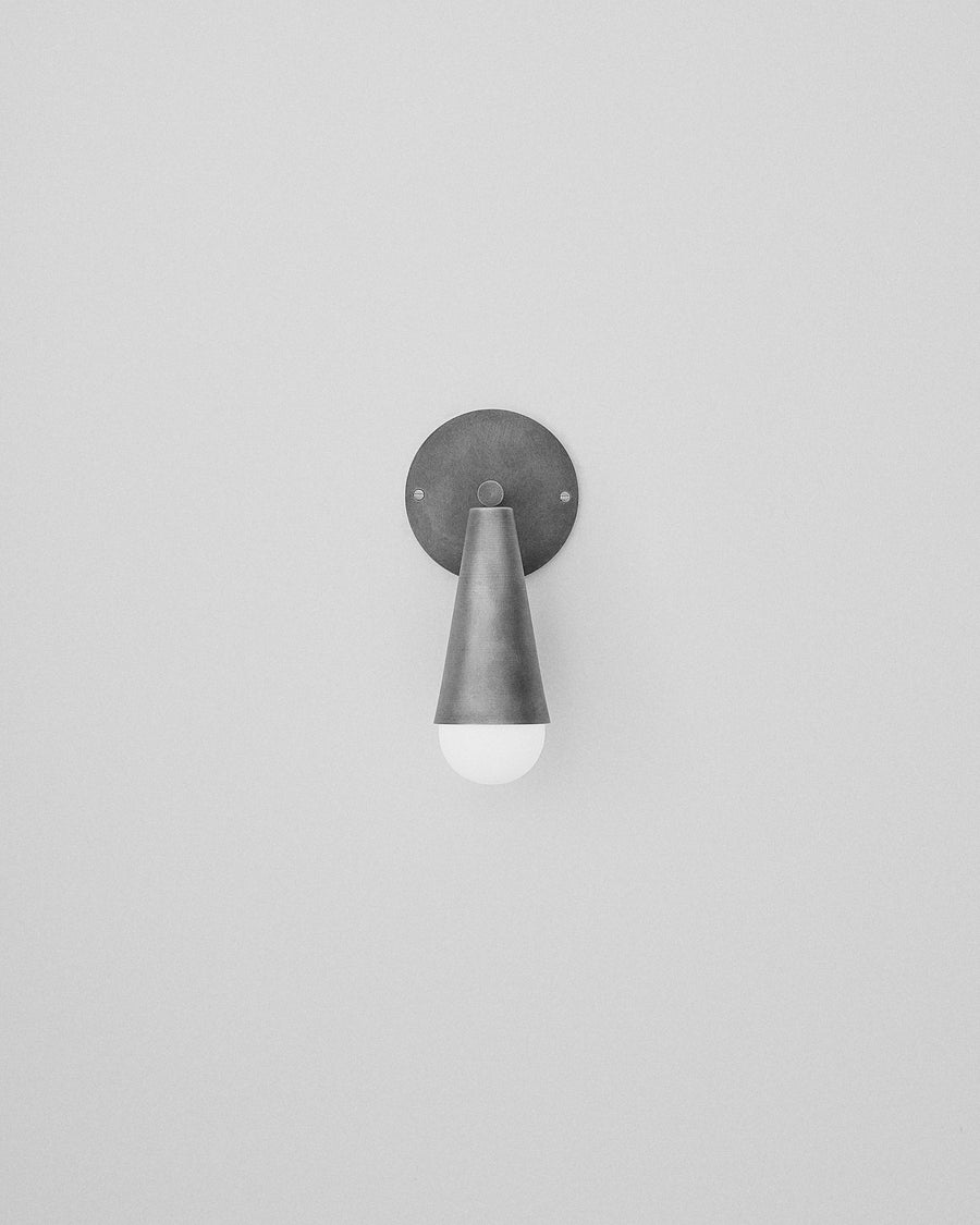 Karma I Wall Sconce, black and white