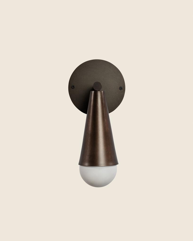 Brass mid century wall sconce
