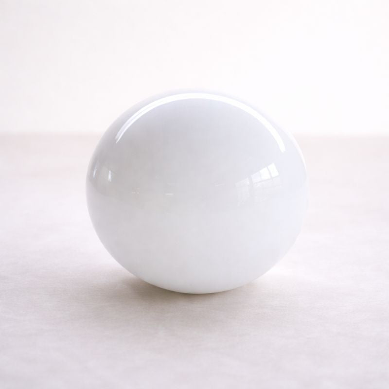 White O-101 Blown Glass Sample