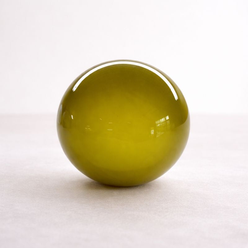 Green O-102 Blown Glass Sample
