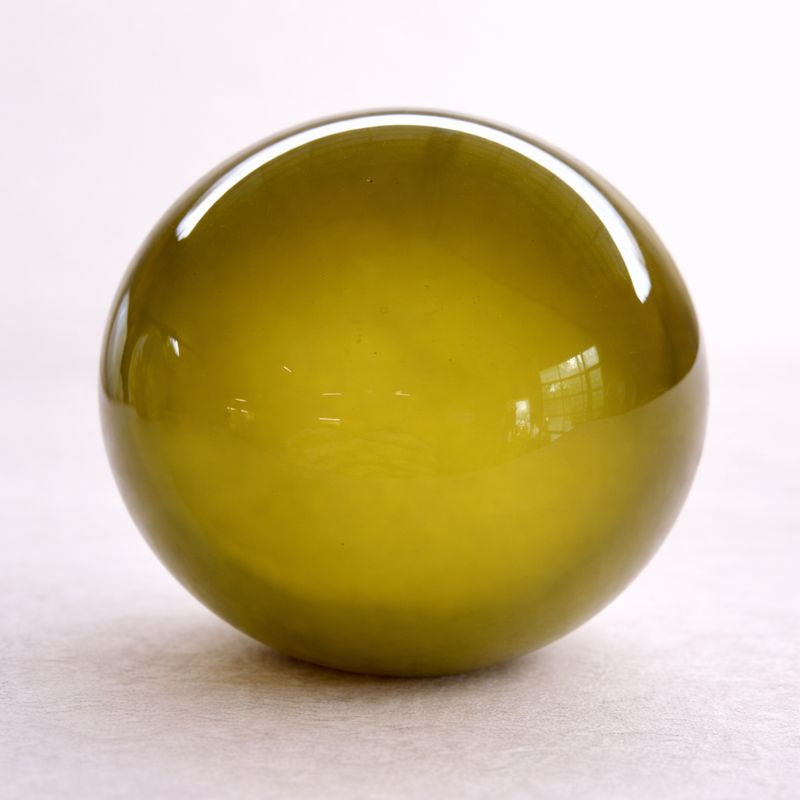 Green O-102 Blown Glass Sample