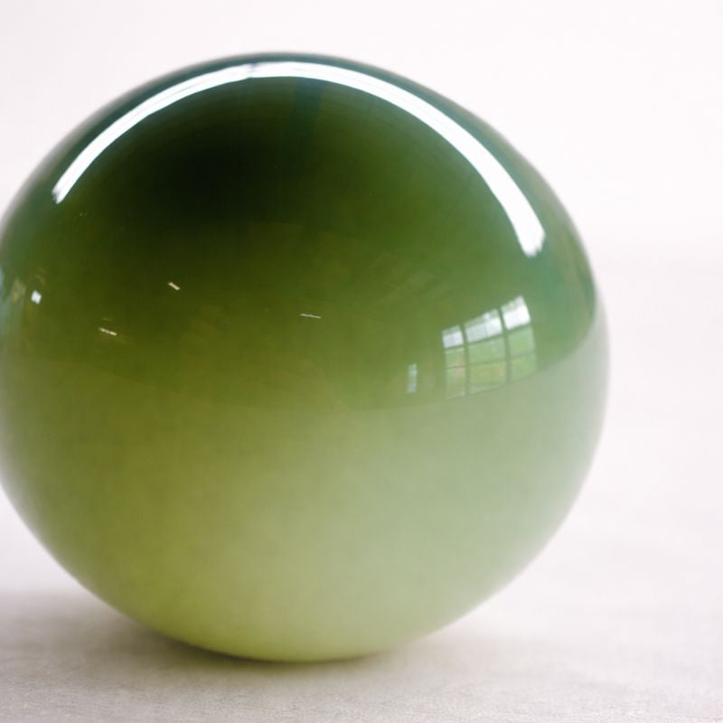 Green Fade O-105 Blown Glass Sample