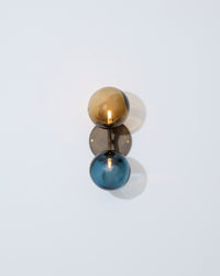 Double glass globe sconce