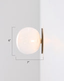 Oculaire Single globe Wall or Ceiling light fixture