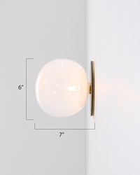 Oculaire Single globe Wall or Ceiling light fixture
